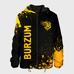 Куртка с капюшоном мужская Burzum - gold gradient вертикально, цвет: 3D-черный