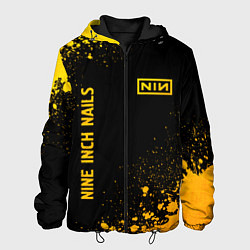 Мужская куртка Nine Inch Nails - gold gradient вертикально