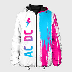 Мужская куртка AC DC neon gradient style по-вертикали