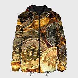 Куртка с капюшоном мужская Золото цифровой эры, цвет: 3D-черный