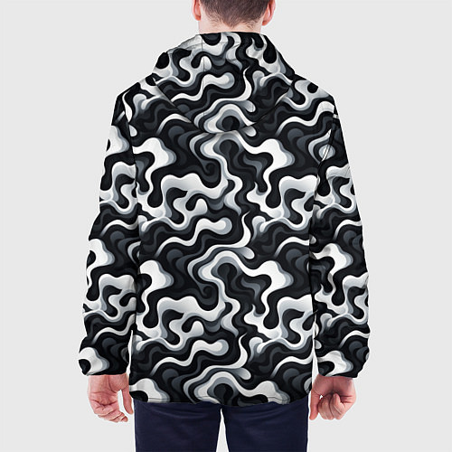 Мужская куртка Краски чужих миров / 3D-Черный – фото 4