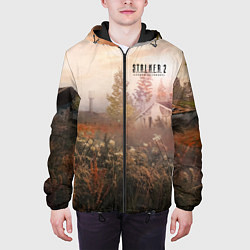 Куртка с капюшоном мужская STALKER 2 посёлок, цвет: 3D-черный — фото 2