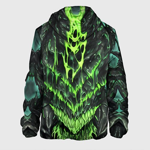 Мужская куртка Green slime / 3D-Белый – фото 2