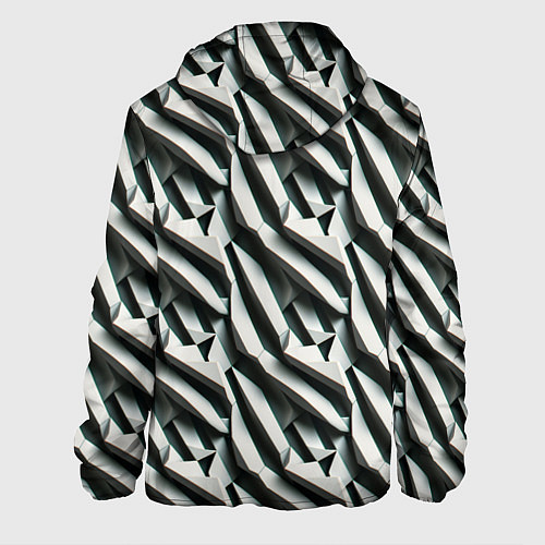 Мужская куртка Вертикальные полосы / 3D-Черный – фото 2