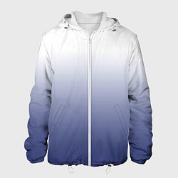 Мужская куртка Туманный градиент бело-синий