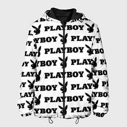Куртка с капюшоном мужская Playboy rabbit, цвет: 3D-черный