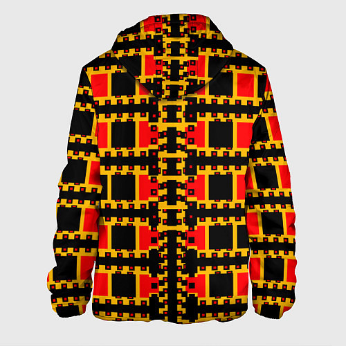 Мужская куртка Королевские квадраты / 3D-Черный – фото 2