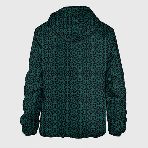 Мужская куртка Ажурный тёмно-зелёный / 3D-Черный – фото 2