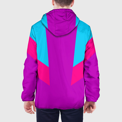 Мужская куртка Always in sports сиреньевый / 3D-Черный – фото 4
