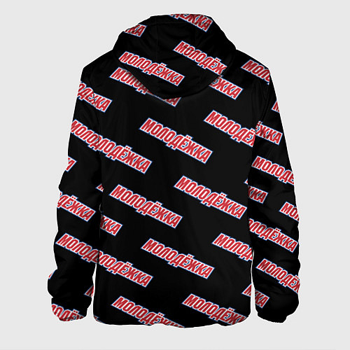 Мужская куртка Молодежка паттерн / 3D-Черный – фото 2