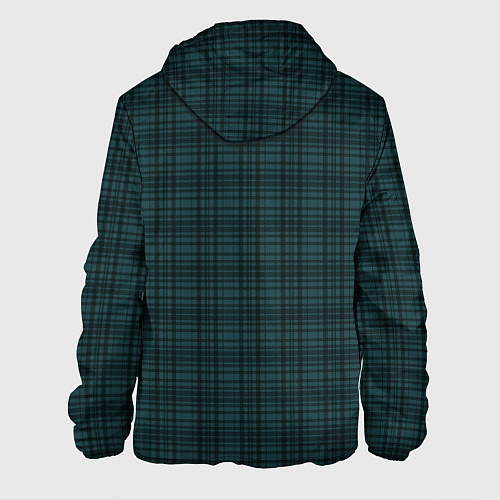 Мужская куртка Клетчатый тёмно-зелёный / 3D-Черный – фото 2