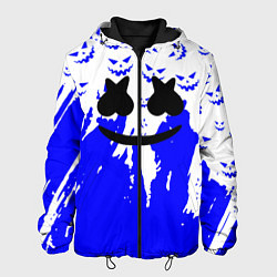 Куртка с капюшоном мужская Marshmello dj blue pattern music band, цвет: 3D-черный