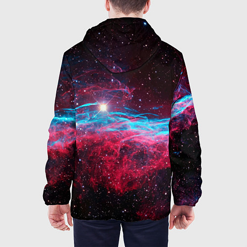Мужская куртка Uy scuti star - neon space / 3D-Черный – фото 4