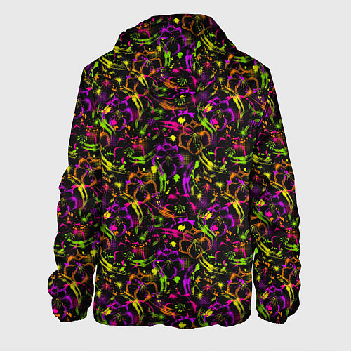 Мужская куртка Color bright pattern / 3D-Белый – фото 2