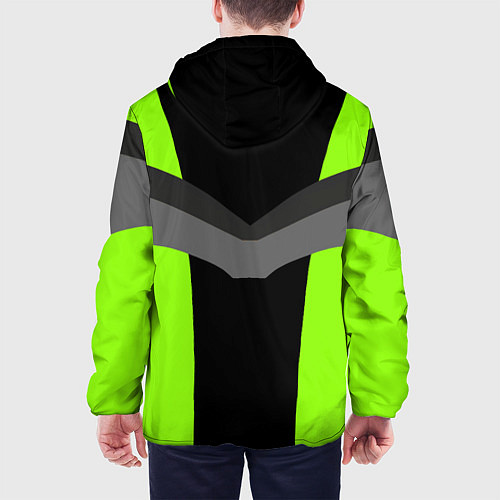 Мужская куртка Спортивный и зелёный / 3D-Черный – фото 4
