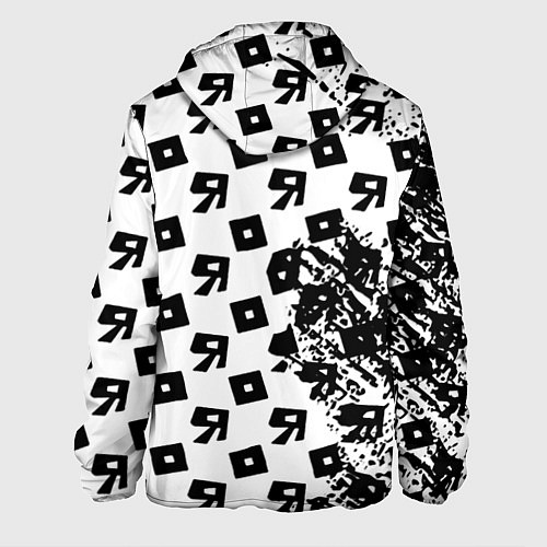 Мужская куртка Roblox pattern game black / 3D-Белый – фото 2
