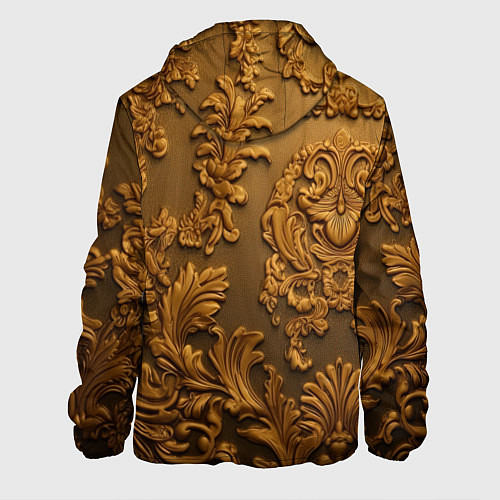 Мужская куртка Темная лепнина золото / 3D-Белый – фото 2