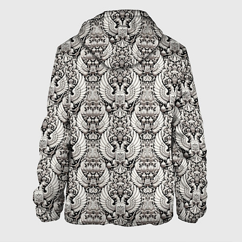 Мужская куртка Греб России черный и белый паттерн / 3D-Белый – фото 2