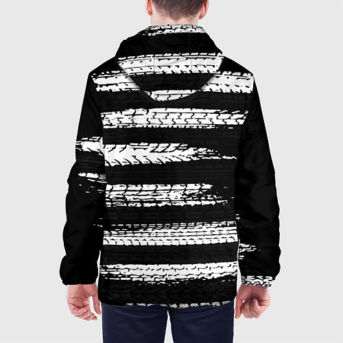 Мужская куртка BMW спорт краски шины / 3D-Черный – фото 4