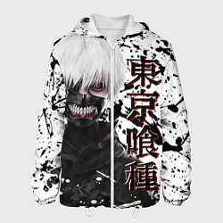 Куртка с капюшоном мужская Kaneki Ken - Токийский Гуль, цвет: 3D-белый