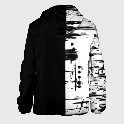 Мужская куртка Silent hill краски текстура гейм / 3D-Белый – фото 2