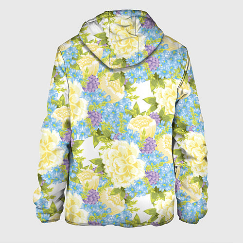 Мужская куртка Пышные цветы / 3D-Белый – фото 2