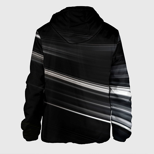 Мужская куртка Black abstract background / 3D-Белый – фото 2
