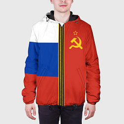 Куртка с капюшоном мужская Россия и СССР, цвет: 3D-черный — фото 2
