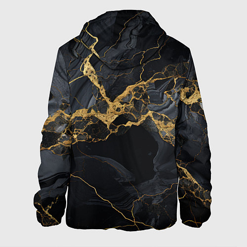 Мужская куртка Золотой путь на черном граните / 3D-Белый – фото 2