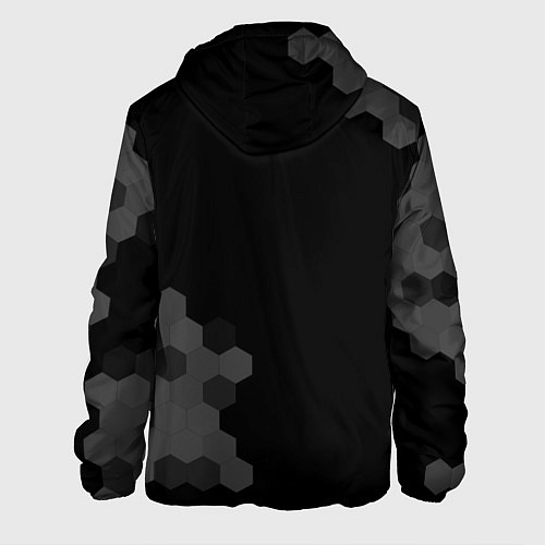 Мужская куртка Palworld glitch на темном фоне вертикально / 3D-Черный – фото 2