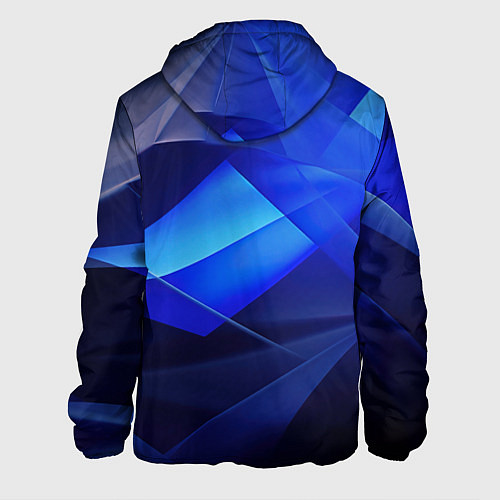 Мужская куртка Черно-синий абстрактный фон / 3D-Белый – фото 2