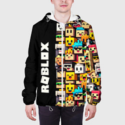 Куртка с капюшоном мужская Roblox - game, цвет: 3D-белый — фото 2