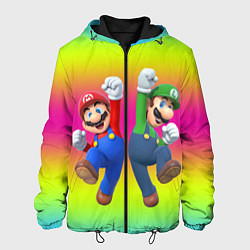 Куртка с капюшоном мужская Братья Марио, цвет: 3D-черный