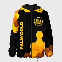 Куртка с капюшоном мужская Palworld - gold gradient вертикально, цвет: 3D-черный