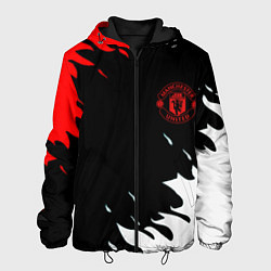 Куртка с капюшоном мужская Manchester United flame fc, цвет: 3D-черный
