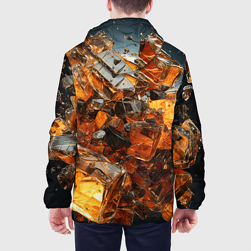 Мужская куртка Янтарный взрыв / 3D-Черный – фото 4