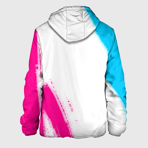 Мужская куртка Ajax neon gradient style вертикально / 3D-Черный – фото 2