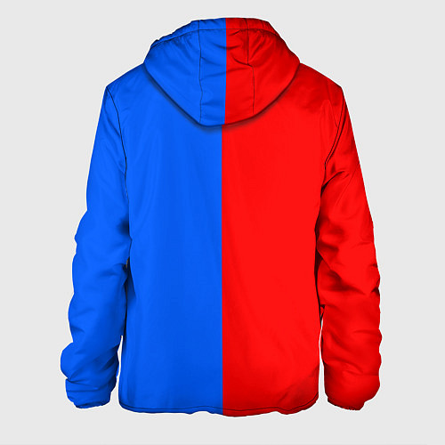 Мужская куртка Тхэквондо синий и красный / 3D-Белый – фото 2