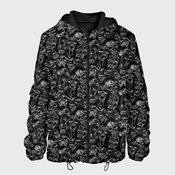 Куртка с капюшоном мужская Черепа с меткой жертвы, цвет: 3D-черный