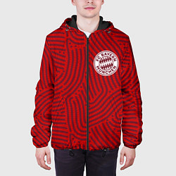 Куртка с капюшоном мужская Bayern отпечатки, цвет: 3D-черный — фото 2