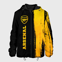 Мужская куртка Arsenal - gold gradient по-вертикали