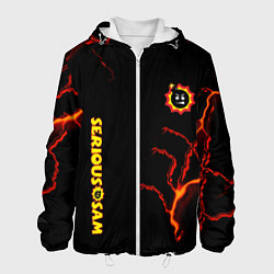 Куртка с капюшоном мужская Serious Sam game storm, цвет: 3D-белый