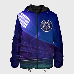 Куртка с капюшоном мужская Leicester City ночное поле, цвет: 3D-черный