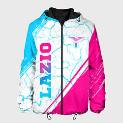 Куртка с капюшоном мужская Lazio neon gradient style вертикально, цвет: 3D-черный