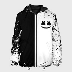 Куртка с капюшоном мужская Marshmello краски музыка, цвет: 3D-черный