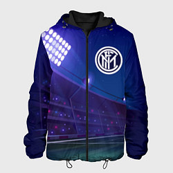 Куртка с капюшоном мужская Inter ночное поле, цвет: 3D-черный