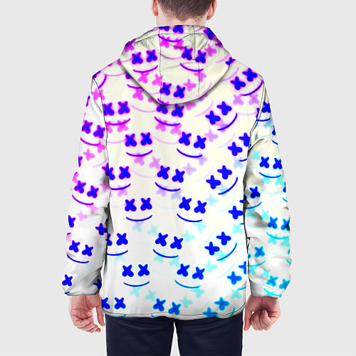 Мужская куртка Marshmello pattern neon / 3D-Черный – фото 4