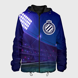 Куртка с капюшоном мужская Club Brugge ночное поле, цвет: 3D-черный