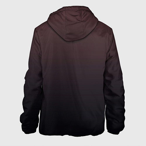 Мужская куртка Градиент тёмный бордовый / 3D-Черный – фото 2