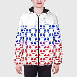 Куртка с капюшоном мужская Marshmello russia color, цвет: 3D-черный — фото 2